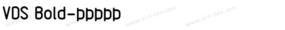 VDS Bold字体转换